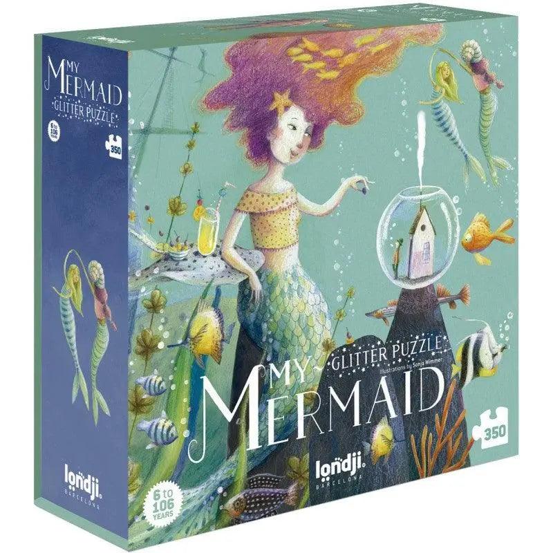 Londji - Brokatowe puzzle Moja Syrenka, My Mermaid - 350 el.