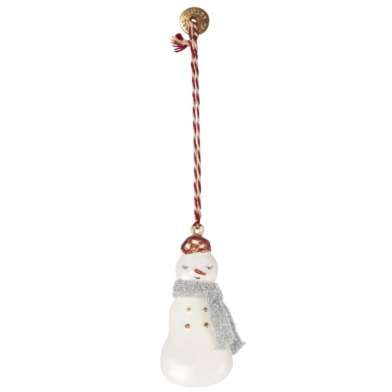 Zawieszka świąteczna metalowa bałwanek - SNOWMAN GIRL