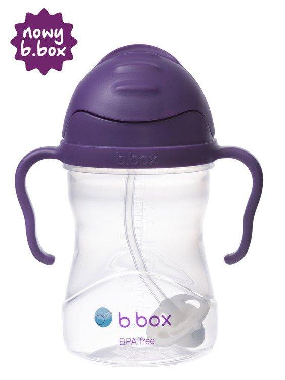 B.box - bidon ze słomką 240 ml, winogronowy