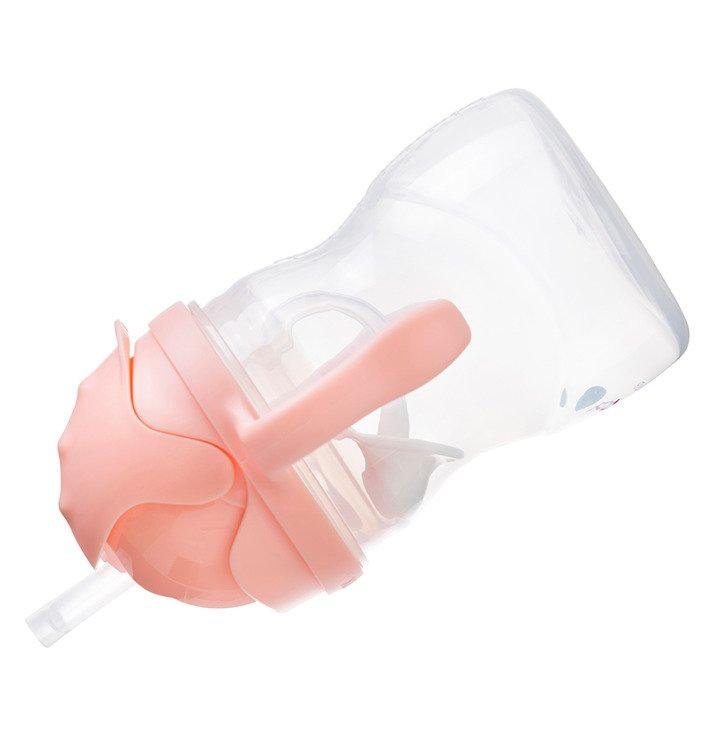 Beaba - Butelka treningowa 2 w 1 tritanowa - 210 ml, old pink