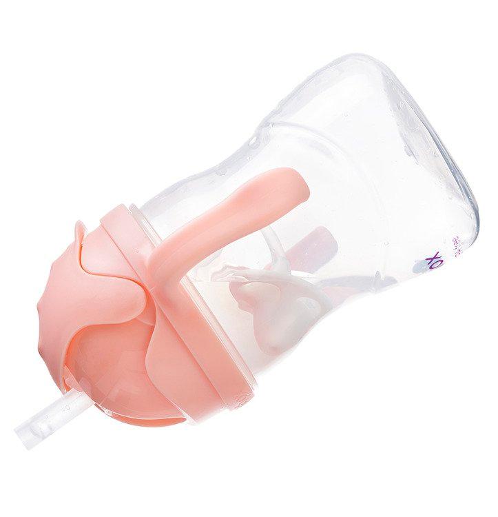 Beaba - Butelka treningowa 2 w 1 tritanowa - 210 ml, old pink