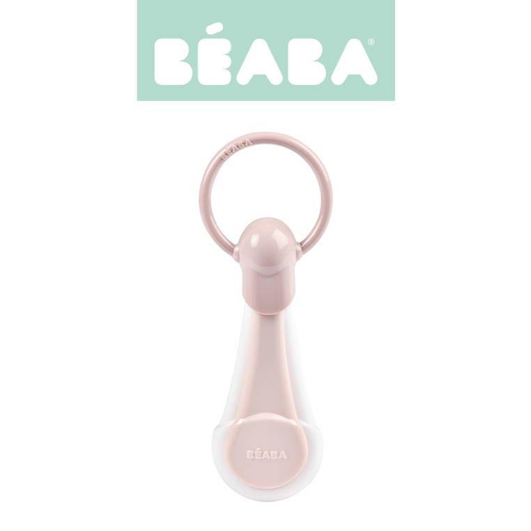 Beaba - Cążki do paznokci w etui - Old Pink