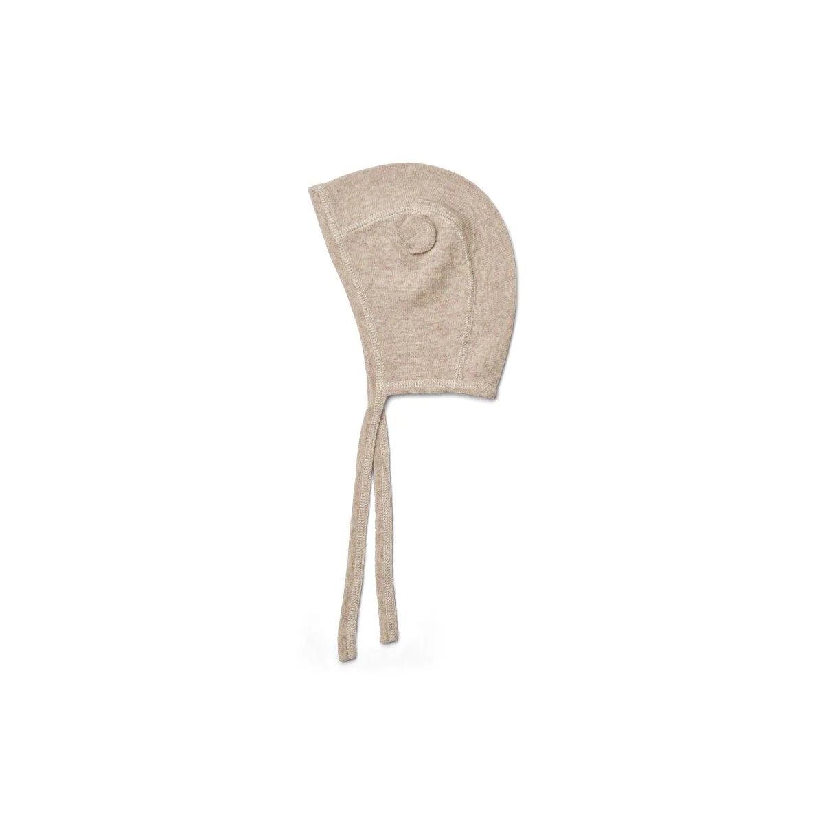 Liewood - Czapka z wełny merino; 3 - 6 m - Sand - SLOW STORE
