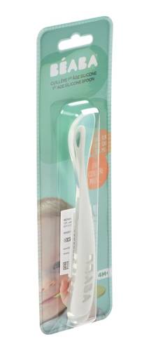 Łyżeczka silikonowa 4m+, light mist - SLOW STORE