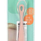 Łyżeczka silikonowa 4m+, old pink - SLOW STORE