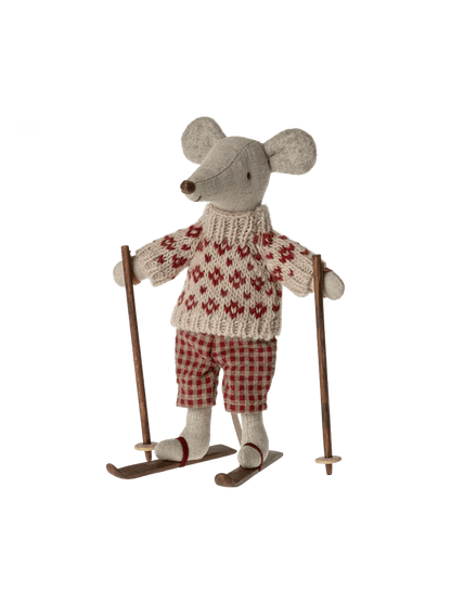 Myszka narciarz Winter Mouse - zimowa myszka z nartami