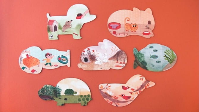 Puzzle Kocham Moje Zwierzątka - SLOW STORE