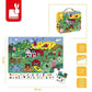 Puzzle obserwacyjne w walizce - Farma, 24 elementy - SLOW STORE