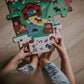 Puzzle obserwacyjne w walizce - Farma, 24 elementy - SLOW STORE