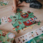 Puzzle obserwacyjne w walizce - Farma, 24 elementy - SLOW STORE
