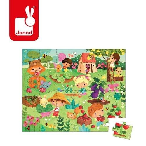Puzzle w walizce Ogród, 36 elementów, 4+ - SLOW STORE