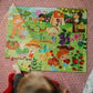 Puzzle w walizce Ogród, 36 elementów, 4+ - SLOW STORE