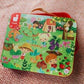 Puzzle w walizce Ogród, 36 elementów, 4+ - SLOW STORE