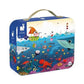 Puzzle w walizce Podwodny świat, 100 elementów, 6+ - SLOW STORE