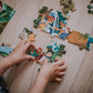 Puzzle w walizce Przygoda w kraju Inków, 100 elementów - SLOW STORE