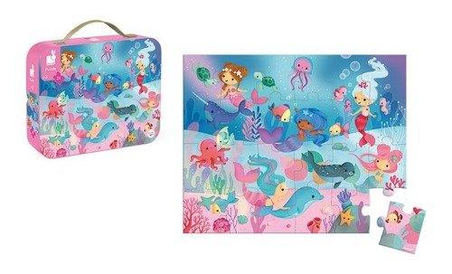 Puzzle w walizce - Syreny, 24 elementy 3+ - SLOW STORE