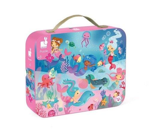 Puzzle w walizce - Syreny, 24 elementy 3+ - SLOW STORE