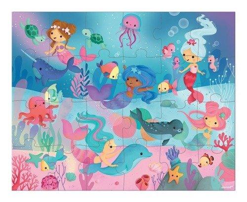 Puzzle w walizce - Syreny, 24 elementy 3+ - SLOW STORE