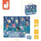 Puzzle w walizce Wróżki i lilie wodne, 36 elementów - SLOW STORE