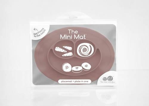 Silikonowy talerzyk z podkładką mały 2w1 Mini Mat - SLOW STORE