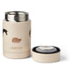 Termos na jedzenie Nadja - Miauw / Apple blossom mix, 250ml - SLOW STORE