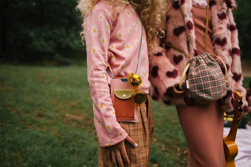 Torebka - worek na ramię - Pouch bag adventure - meet me in the meadows - tartan / map green - SLOW STORE